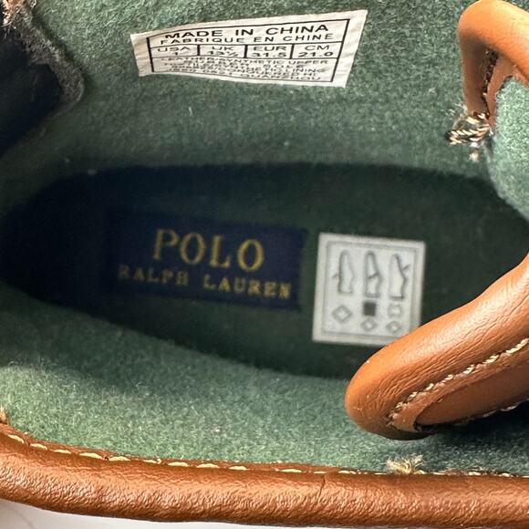 Polo Ralph Lauren Conquered High Duck Boots Zip Up Brown/Black US Boys Size 1 - Picture 9 of 9